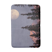 Moonrise Early Winter | Anchorage, Alaska Badmat (Voorkant Verticaal)