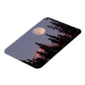 Moonrise Early Winter | Anchorage, Alaska Magneet (Linkerzijde)