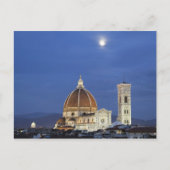 Moonrise en Florence Cathedral, Basilica di Briefkaart (Voorkant)