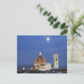 Moonrise en Florence Cathedral, Basilica di Briefkaart (Staand voorkant)