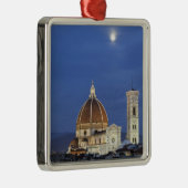 Moonrise en Florence Cathedral, Basilica di Metalen Ornament (Rechts)