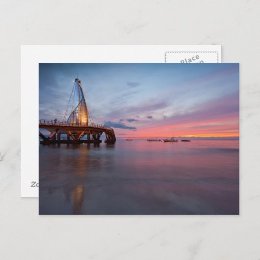 Moonrise en Sunset Briefkaart (Voorkant / Achterkant)