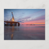 Moonrise en Sunset Briefkaart (Voorkant)