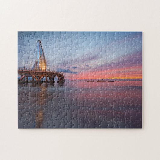 Moonrise en Sunset Legpuzzel (Horizontaal)