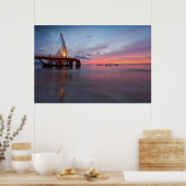 Moonrise en Sunset Poster (Keuken)