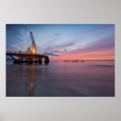 Moonrise en Sunset Poster (Voorkant)