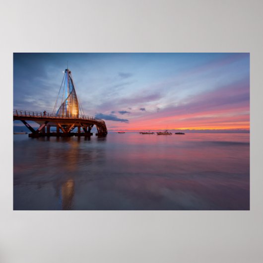 Moonrise en Sunset Poster (Voorkant)