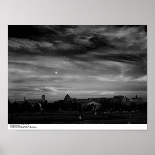 Moonrise from near Residence Halls, november 1966 Poster (Voorkant)
