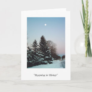 Moonrise in de Winter Kaart