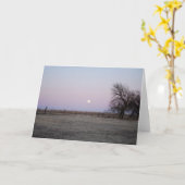 Moonrise in Kansas Kaart (Gele Bloem)