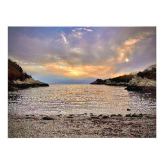 Moonrise koninkrijk foto afdruk