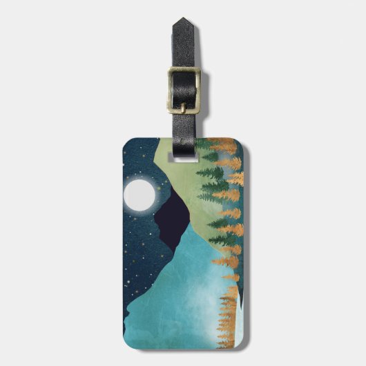 Moonrise Lake Bagagelabel (Voorkant verticaal)
