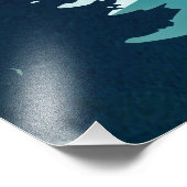 Moonrise Lake Foto Afdruk (Hoek)