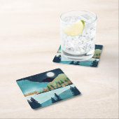 Moonrise Lake Kartonnen Onderzetters (Insitu)