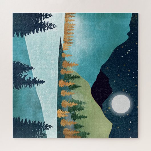 Moonrise Lake Legpuzzel (Horizontaal)