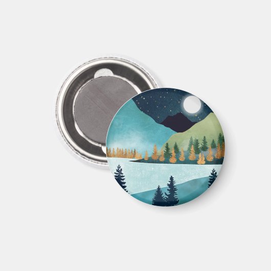 Moonrise Lake Magneet (Voorkant / Achterkant)