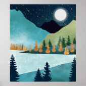 Moonrise Lake Poster (Voorkant)