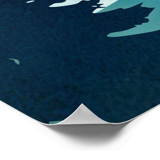 Moonrise Lake Poster (Hoek)