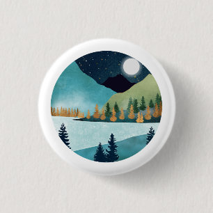 Moonrise Lake Ronde Button 3,2 Cm