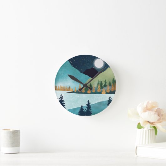 Moonrise Lake Ronde Klok (Huis)