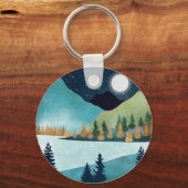 Moonrise Lake Sleutelhanger (Achterkant)