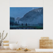 Moonrise & Mist Over Leidig Meadow Poster (Keuken)