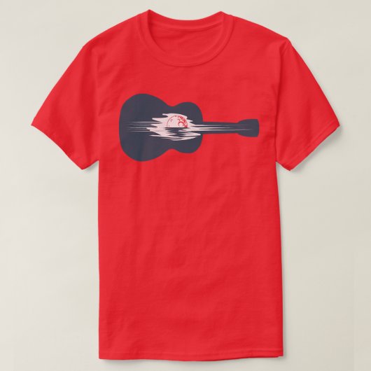 Moonrise op de Guitar838 T-shirt (Design voorkant)