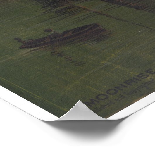 Moonrise op de Ohio Poster (Hoek)