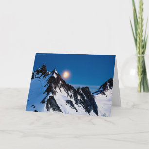 Moonrise op Juneau Icefield - spatie binnen Kaart