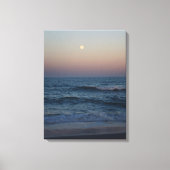 Moonrise over de Atlantische #4705 Canvas (Voorkant)