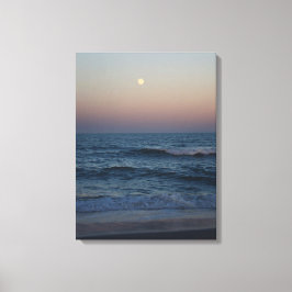 Moonrise over de Atlantische #4705 Canvas
