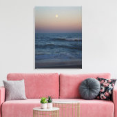 Moonrise over de Atlantische #4705 Canvas Afdruk (Insitu (Woonkamer))