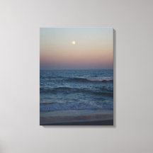 Moonrise over de Atlantische #4705 Canvas