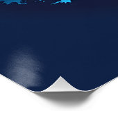 Moonrise over de Blue Ridge Perfect Poster (Hoek)