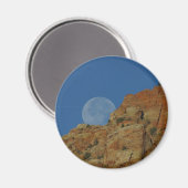 Moonrise over de kliffen in Zion Magneet (Voorkant / Achterkant)