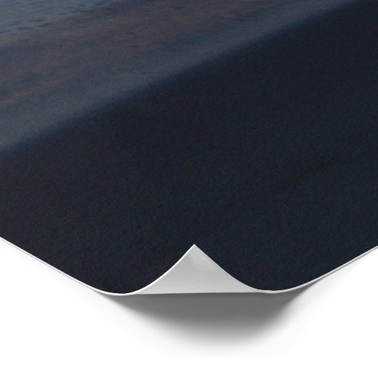 Moonrise over de oceaan #4705 poster (Hoek)