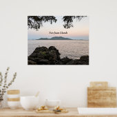 Moonrise over de San Juan-eilanden Poster (Keuken)