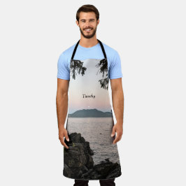 Moonrise over de San Juan-eilanden Schort