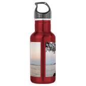 Moonrise over de San Juan-eilanden Waterfles (Achterkant)