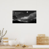 Moonrise over Franconia: Chief Seattle Poster (Keuken)