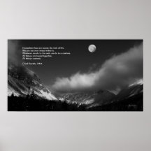Moonrise over Franconia: Chief Seattle Poster