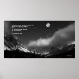 Moonrise over Franconia: Chief Seattle Poster