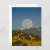 Moonrise over het Sangre de Cristo-gebergte, Briefkaart (Voorkant / Achterkant)