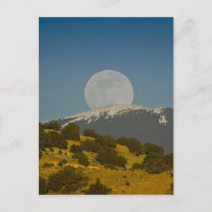 Moonrise over het Sangre de Cristo-gebergte, Briefkaart