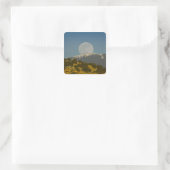 Moonrise over het Sangre de Cristo-gebergte, Vierkante Sticker (Tas)