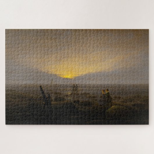 Moonrise over het Zee - Caspar David Friedrich Legpuzzel (Horizontaal)