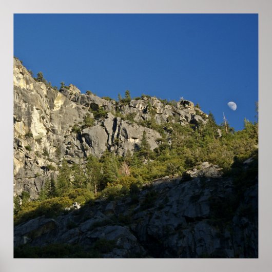 Moonrise over Kings Canyon Poster (Voorkant)