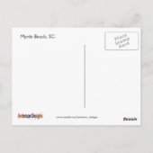 Moonrise over Myrtle Beach Briefkaart (Achterkant)