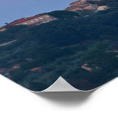 Moonrise over Pienza Poster (Hoek)