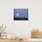 Moonrise over Pienza Poster (Keuken)